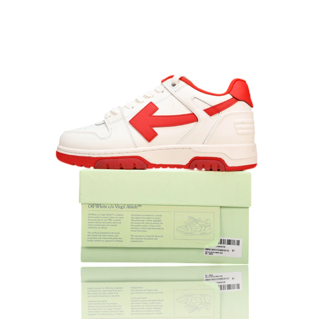 Off-White Out Of Office Low Top 'Red White'