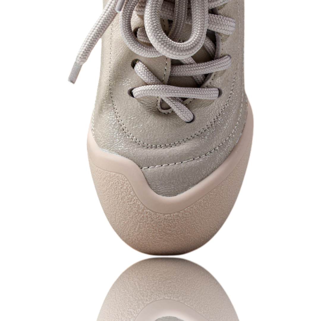 McQueen Trainers Flexion Crackled Leather 'Pink'