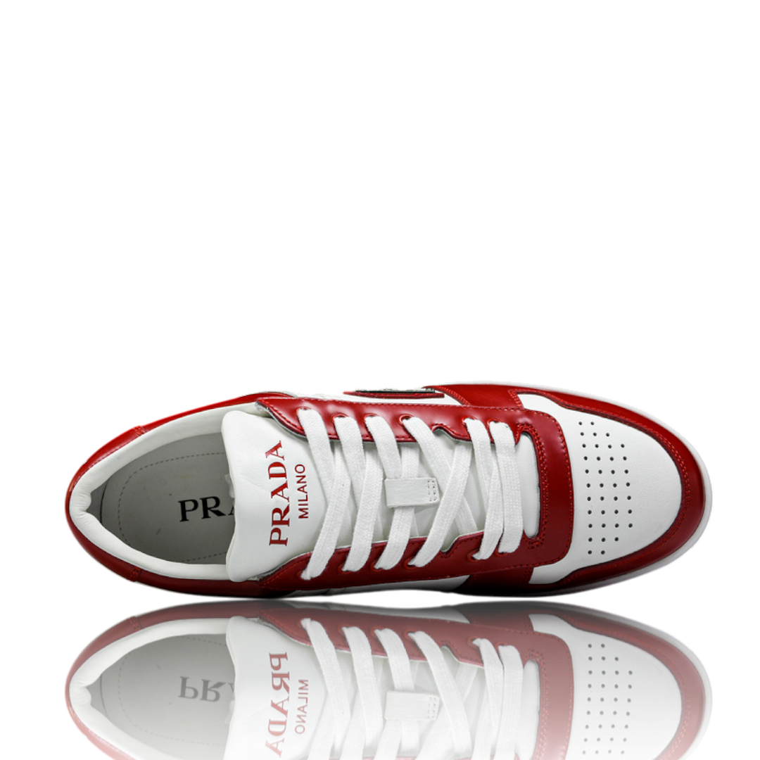 Prada Downtown Sneaker 'White Lacquer Red'