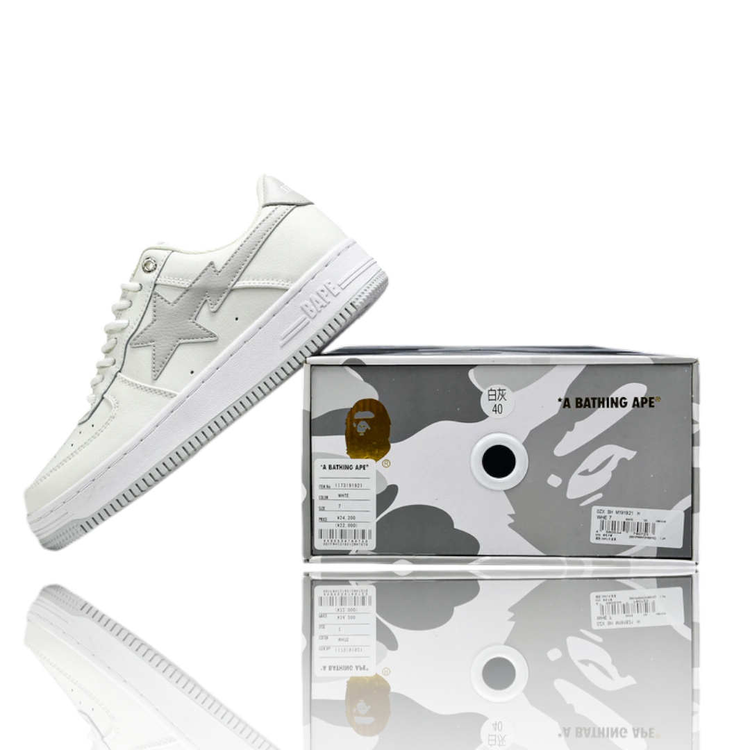 JJJJound x Bapesta 'White Grey'