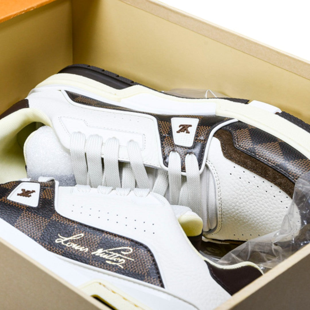 Louis Vuittоп Trainer Low By Tyler, The Creator 'White Mocha Damier'
