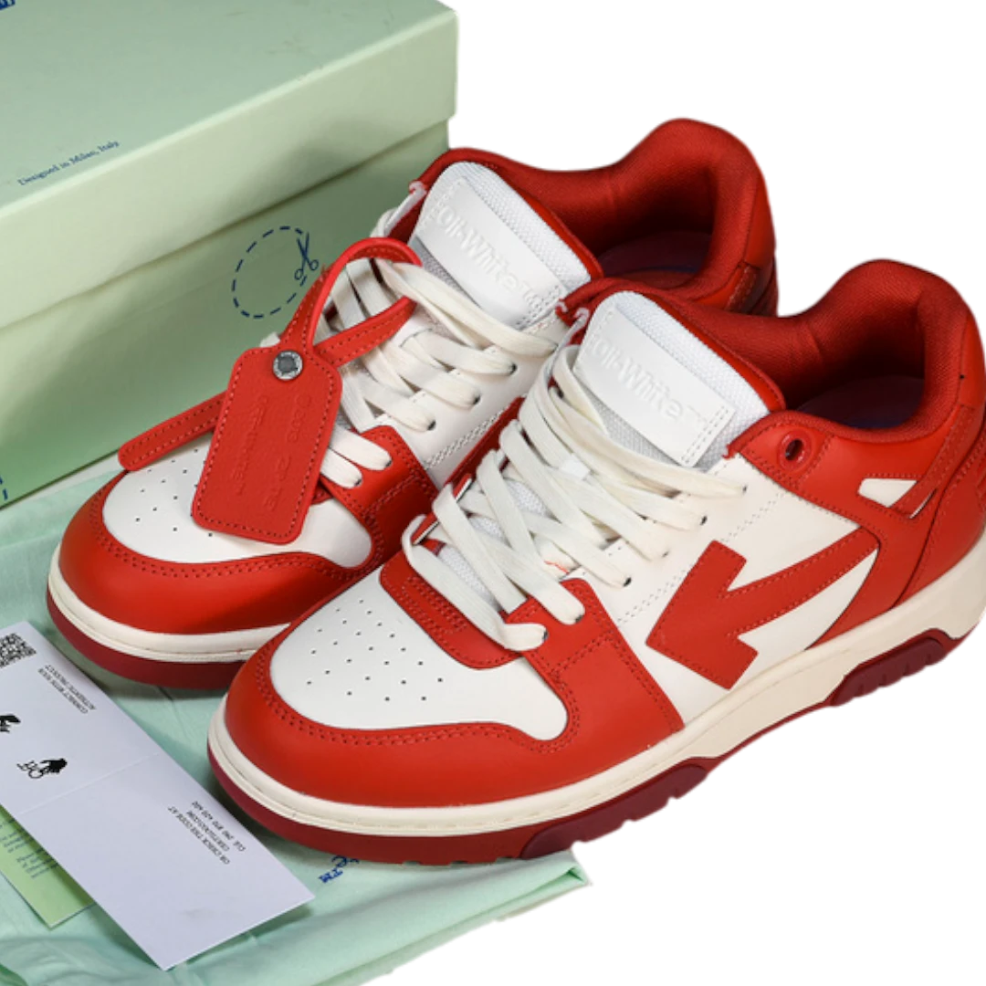 Off-White Out Of Office Low Top 'White Red'