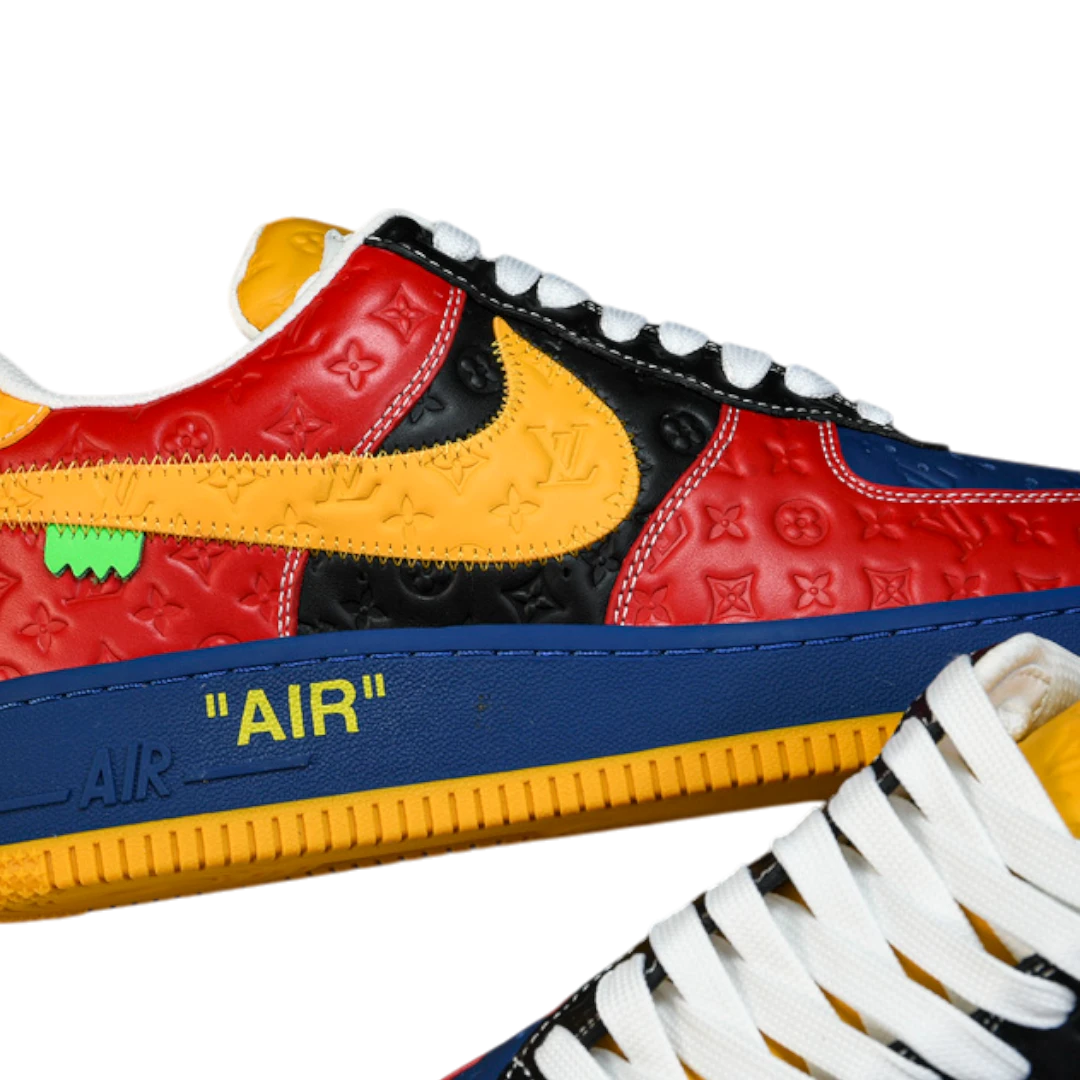 Louis Vuittоп x AF1 By Virgil Abloh 'Red Blue Yellow'