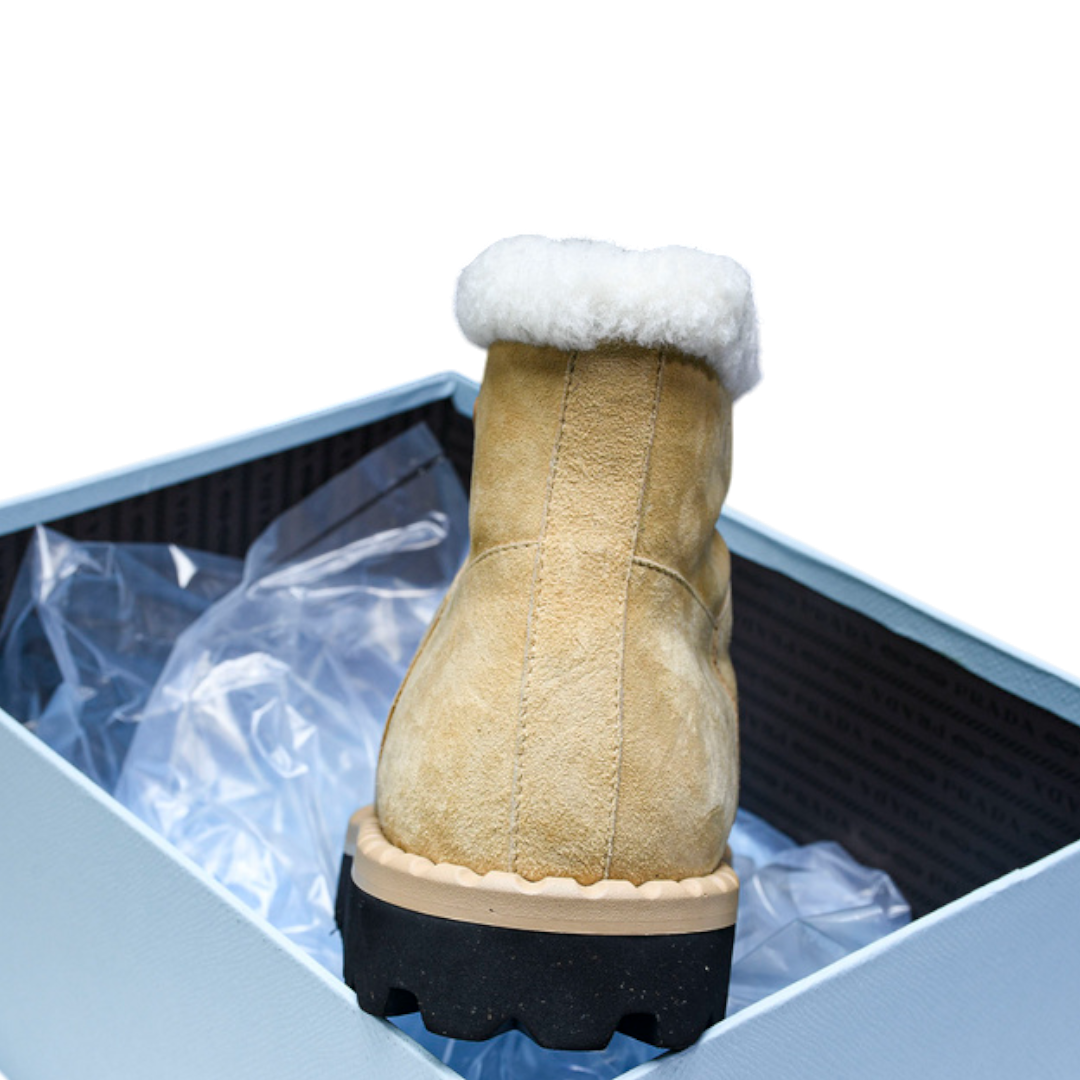 Prada Ankle Boots 'Beige'