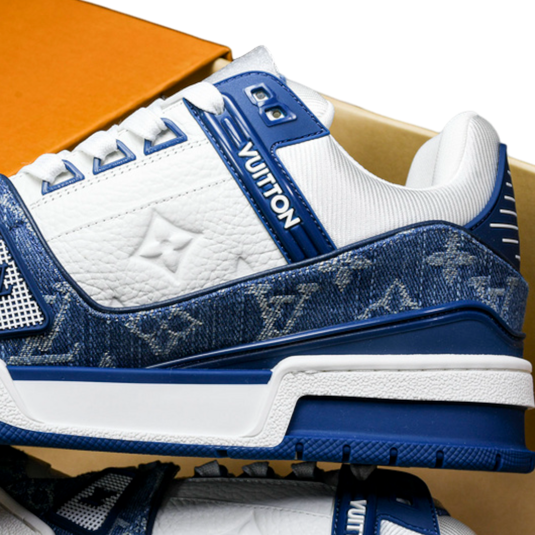 Louis Vuittоп Trainer Low 'Monogram Denim White Blue'