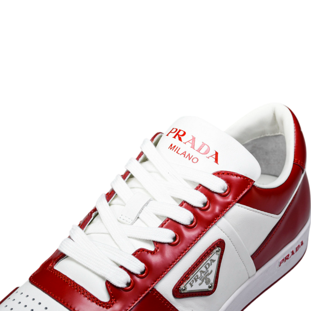 Prada Downtown Sneaker 'White Lacquer Red'