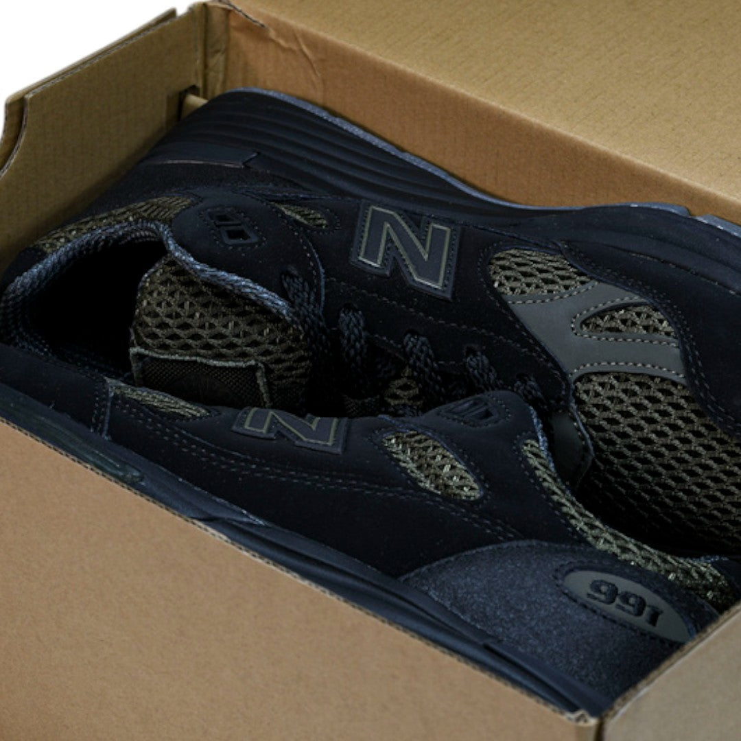 NB 991v2 MiUK x Stone Island 'Black Olive'