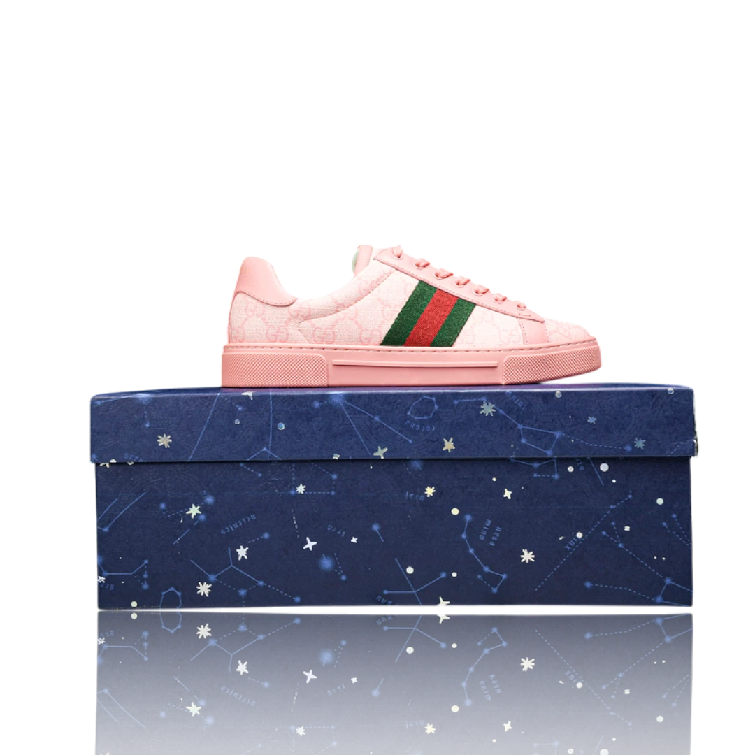 Guссi Ace Web Monogram 'Pink'