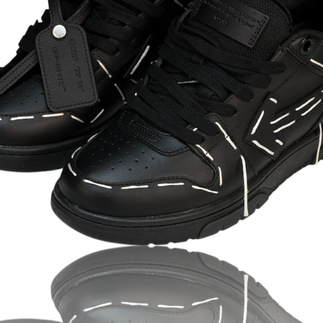 Off-White Out Of Office Low Top - Sartorial Stitch 'Black'