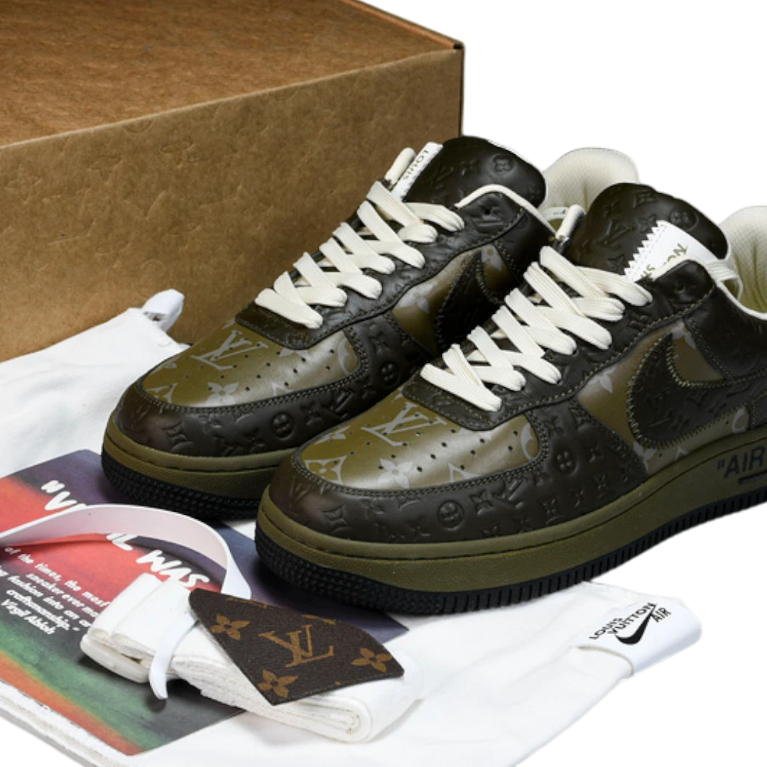 Louis Vuittоп x AF1 By Virgil Abloh 'Brown Grey'