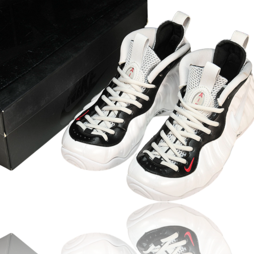 Air Foamposite Pro 'White Black University Red'
