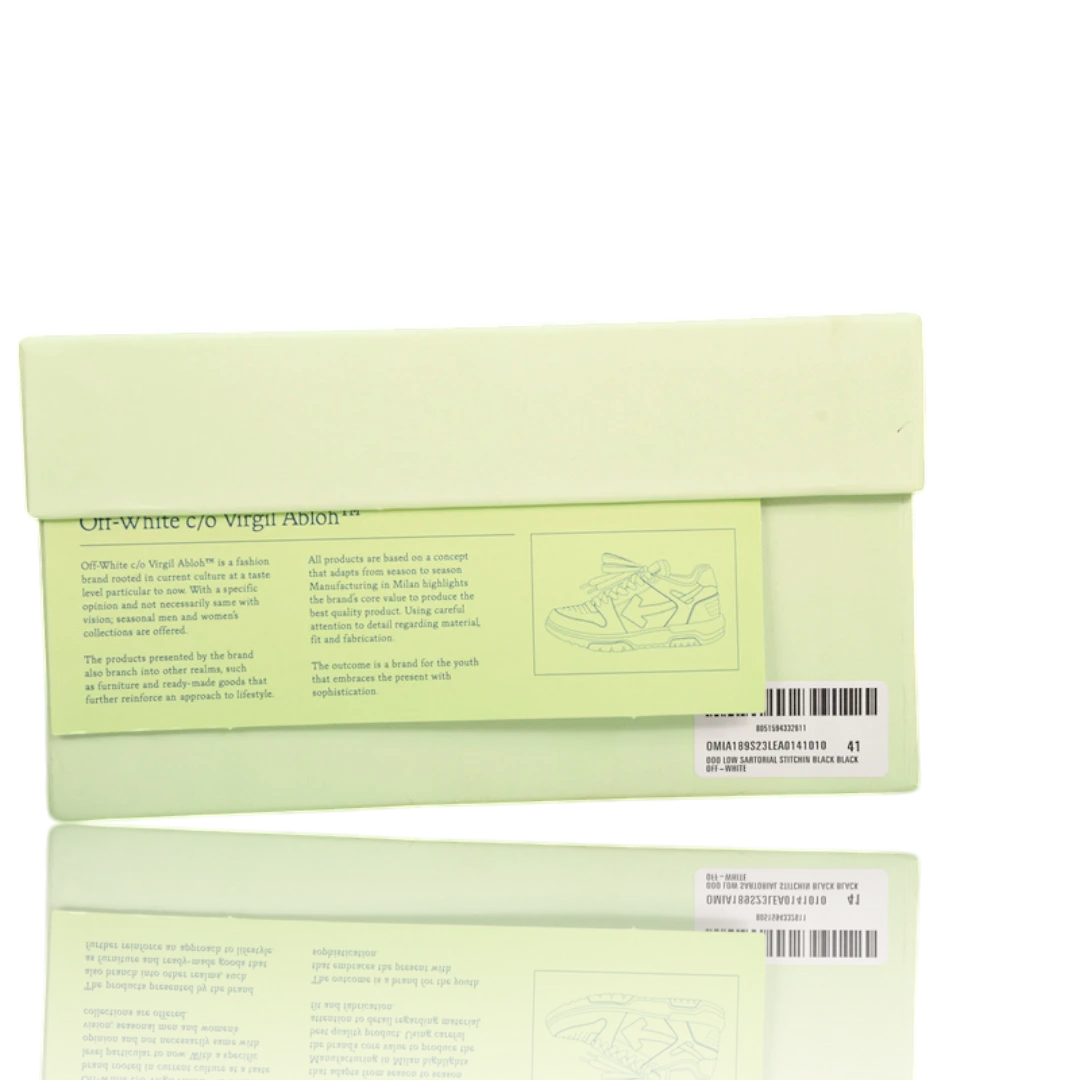 Off-White Out Of Office Low Top - Sartorial Stitch 'Black'