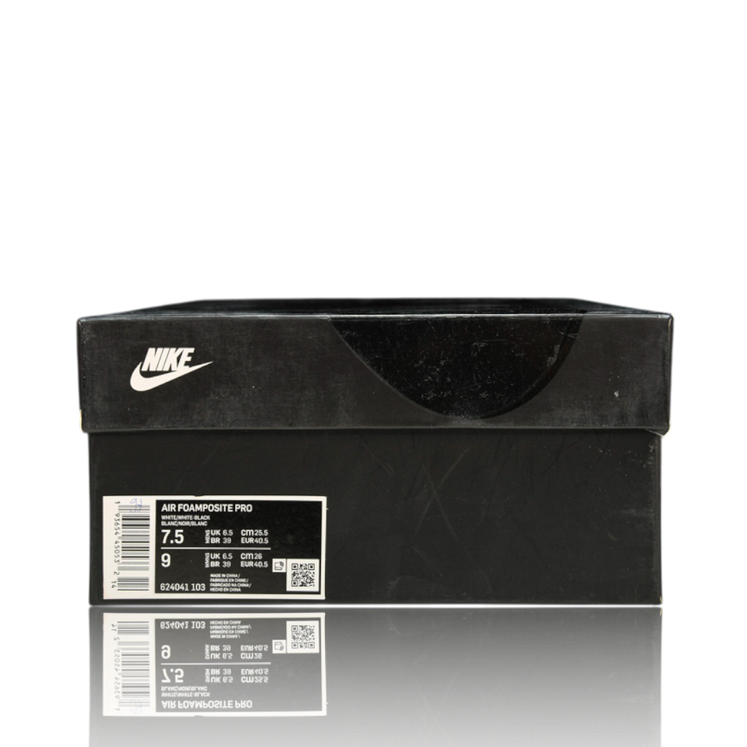 Air Foamposite Pro 'White Black University Red'