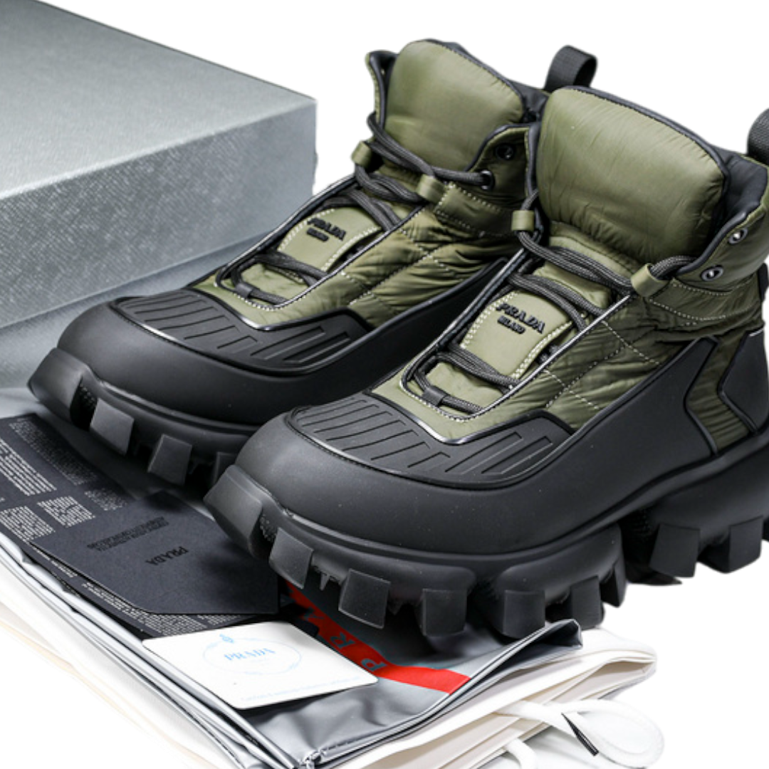 Prada Cloudbust Thunder High Tops 'Army Green'