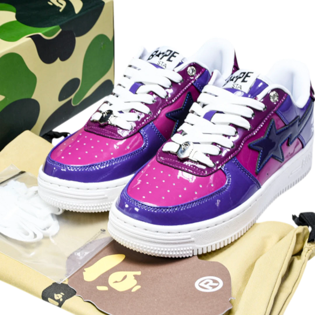 A Bathing Ape Bapesta Color Camo Combo 'Purple'