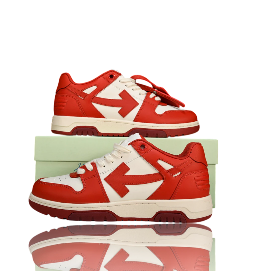Off-White Out Of Office Low Top 'White Red'