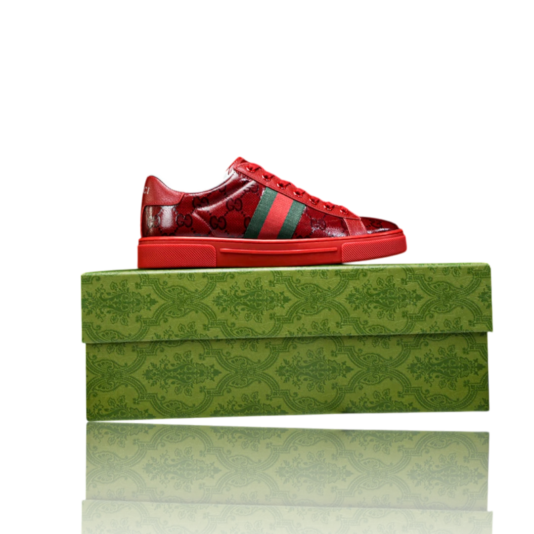 Guссi Ace Web 'Red Monogram'