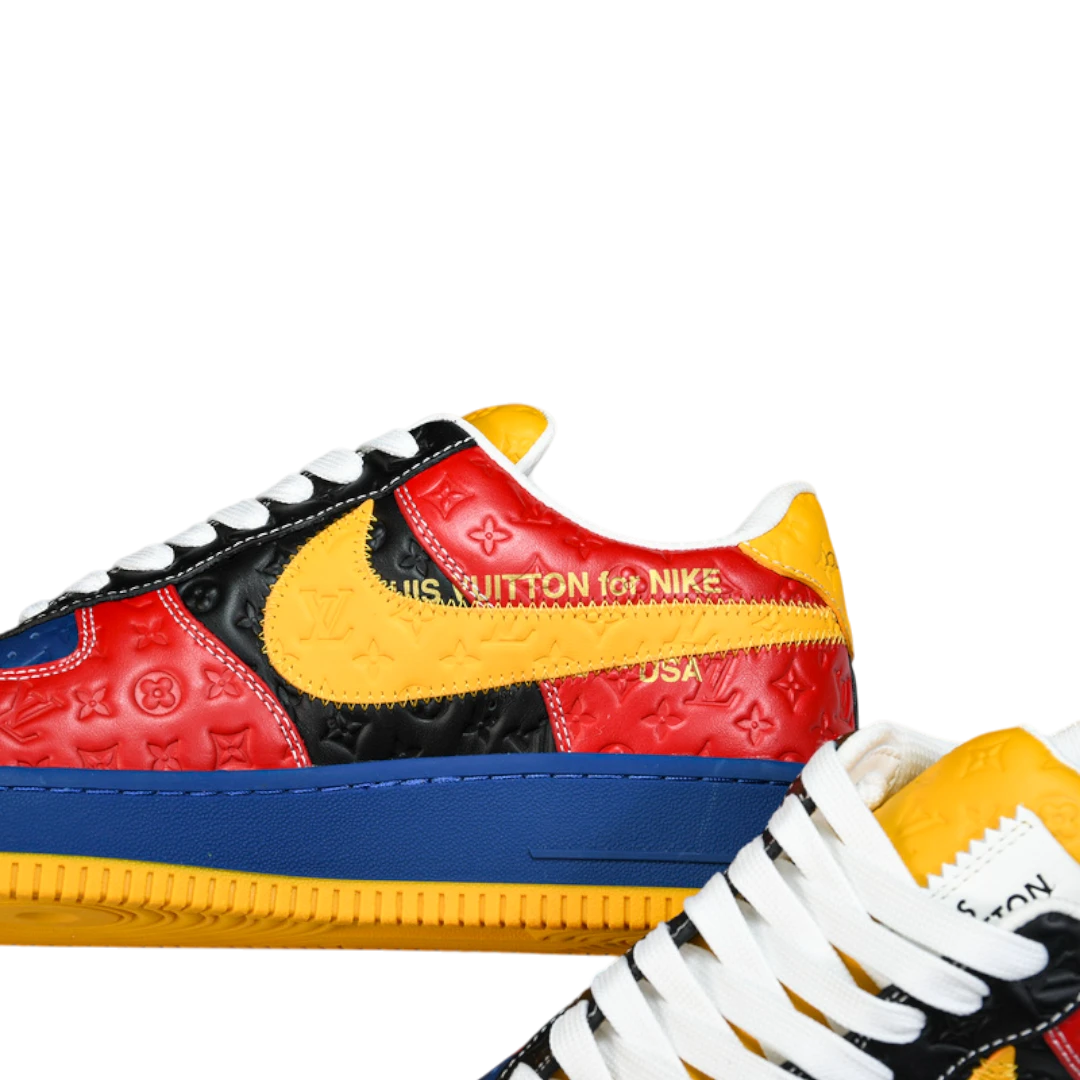 Louis Vuittоп x AF1 By Virgil Abloh 'Red Blue Yellow'