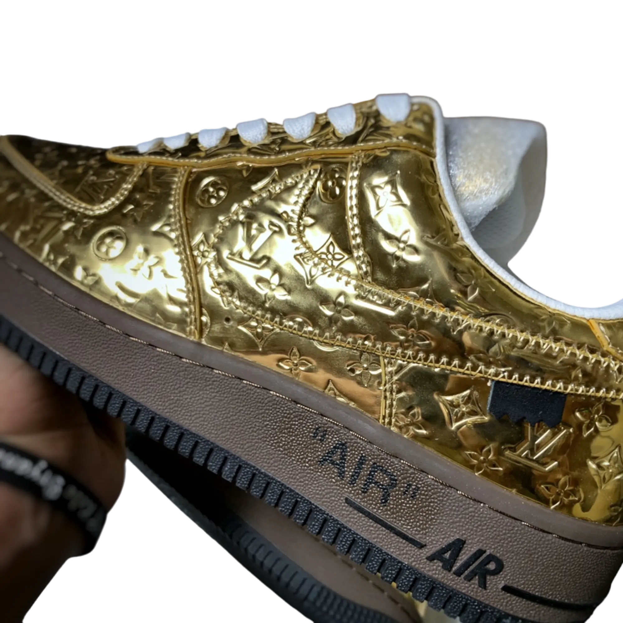 Louis Vuittоп x AF1 By Virgil Abloh 'Metallic Gold'