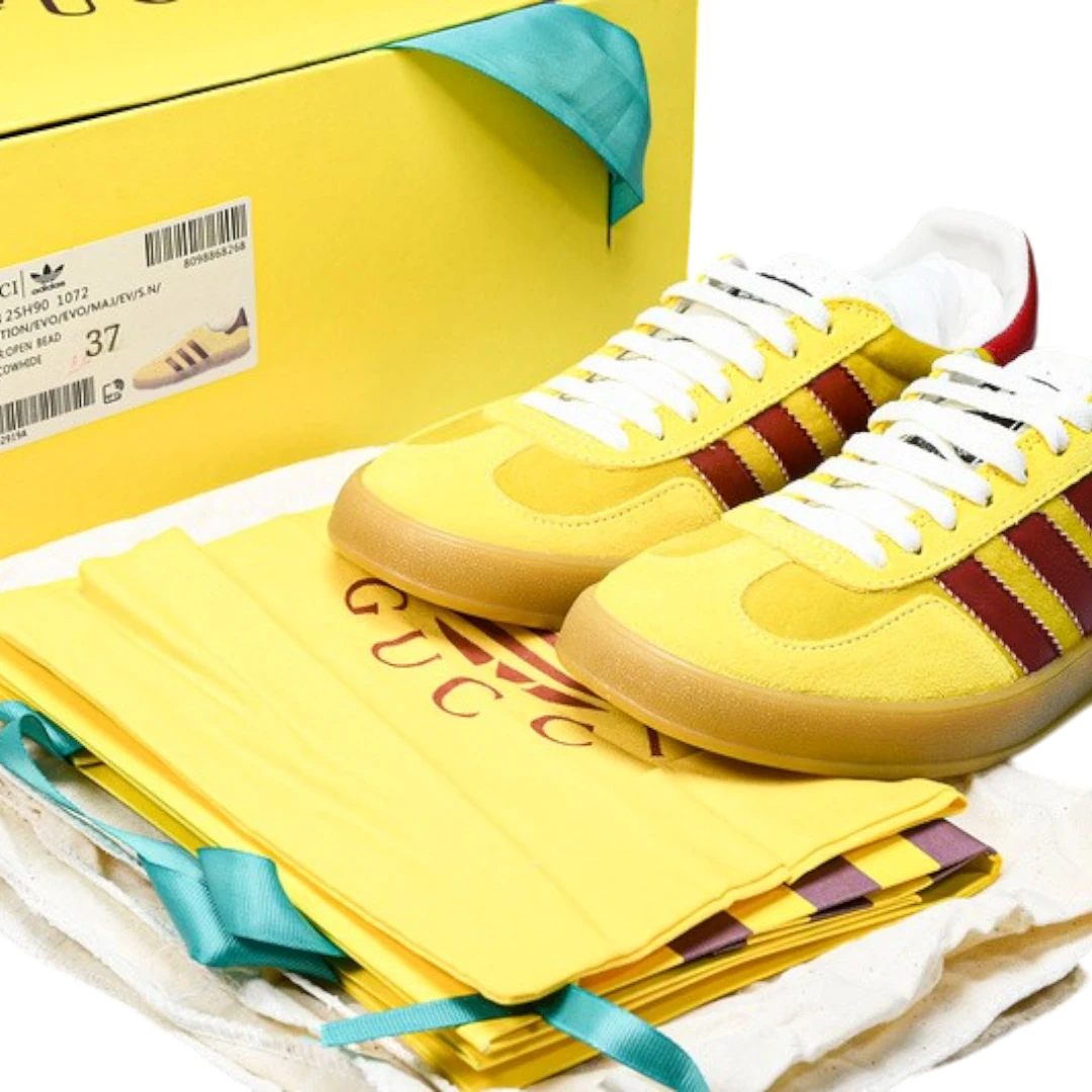 Guссi x Gazelle 'Yellow Velvet'