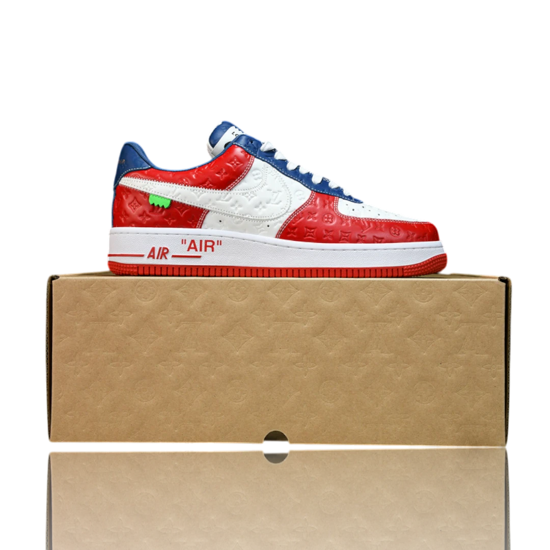 Louis Vuittоп x AF1 By Virgil Abloh 'White Red Blue'