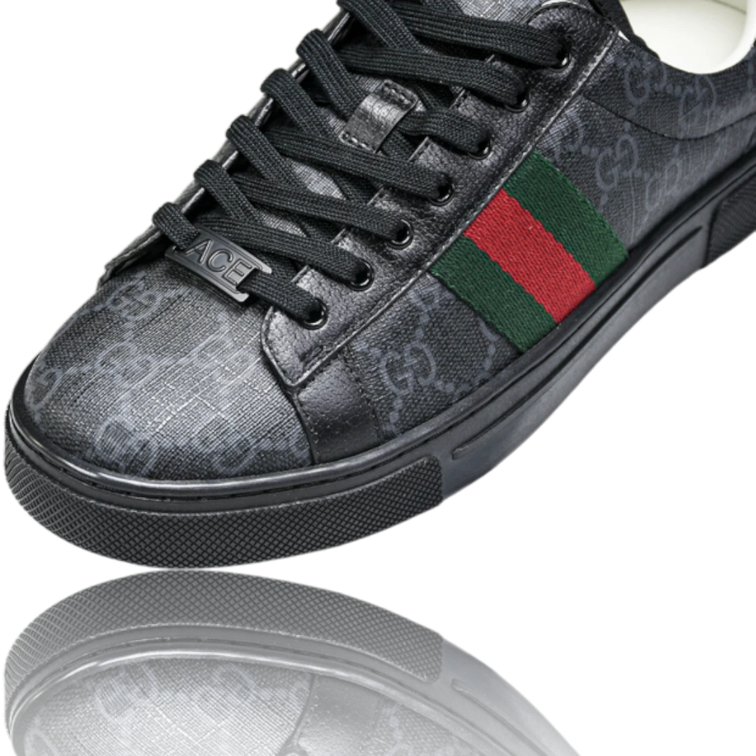 Guссi Ace Web Monogram 'Black'