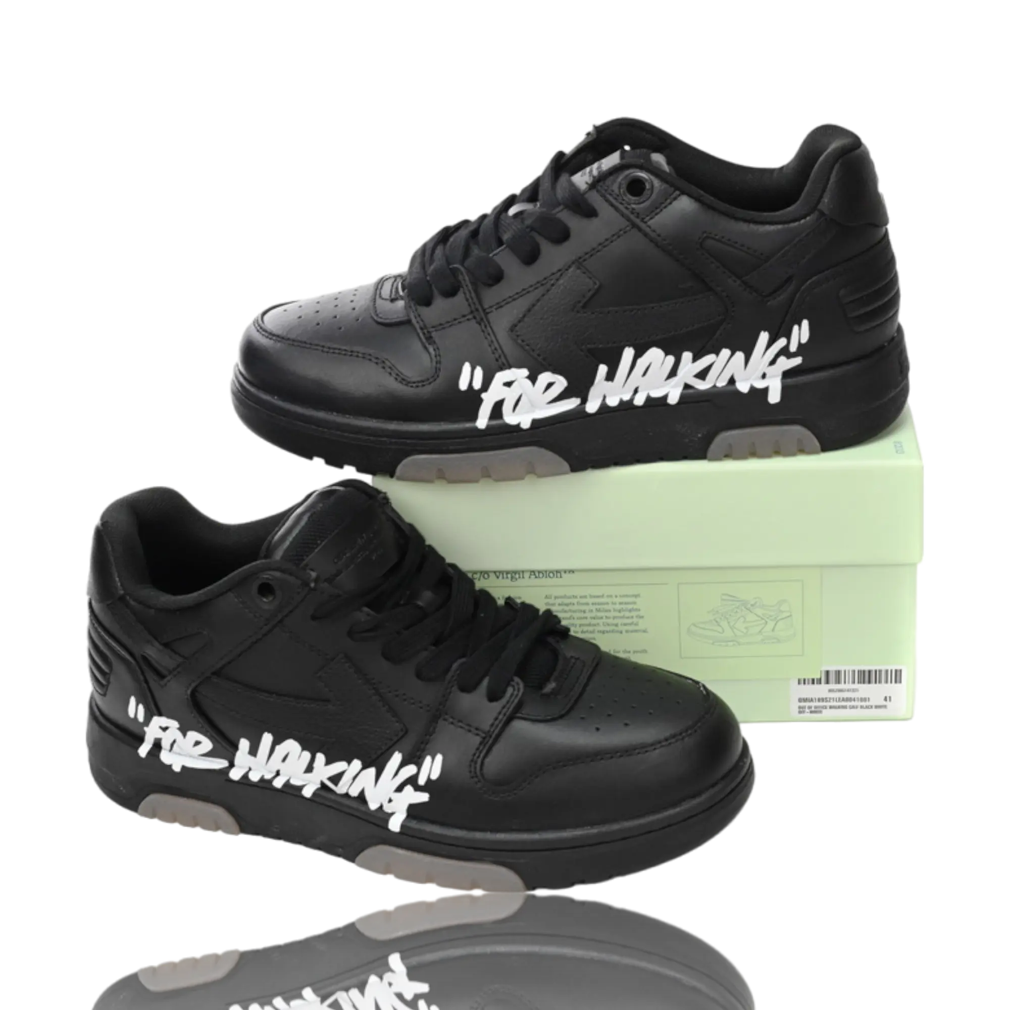 Off-White Out Of Office Low Top 'For Walking' Black White