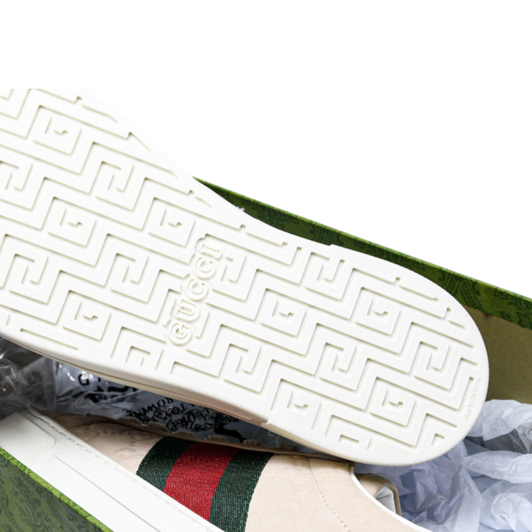 Guссi Ace Web Embossed Monogram 'Beige'