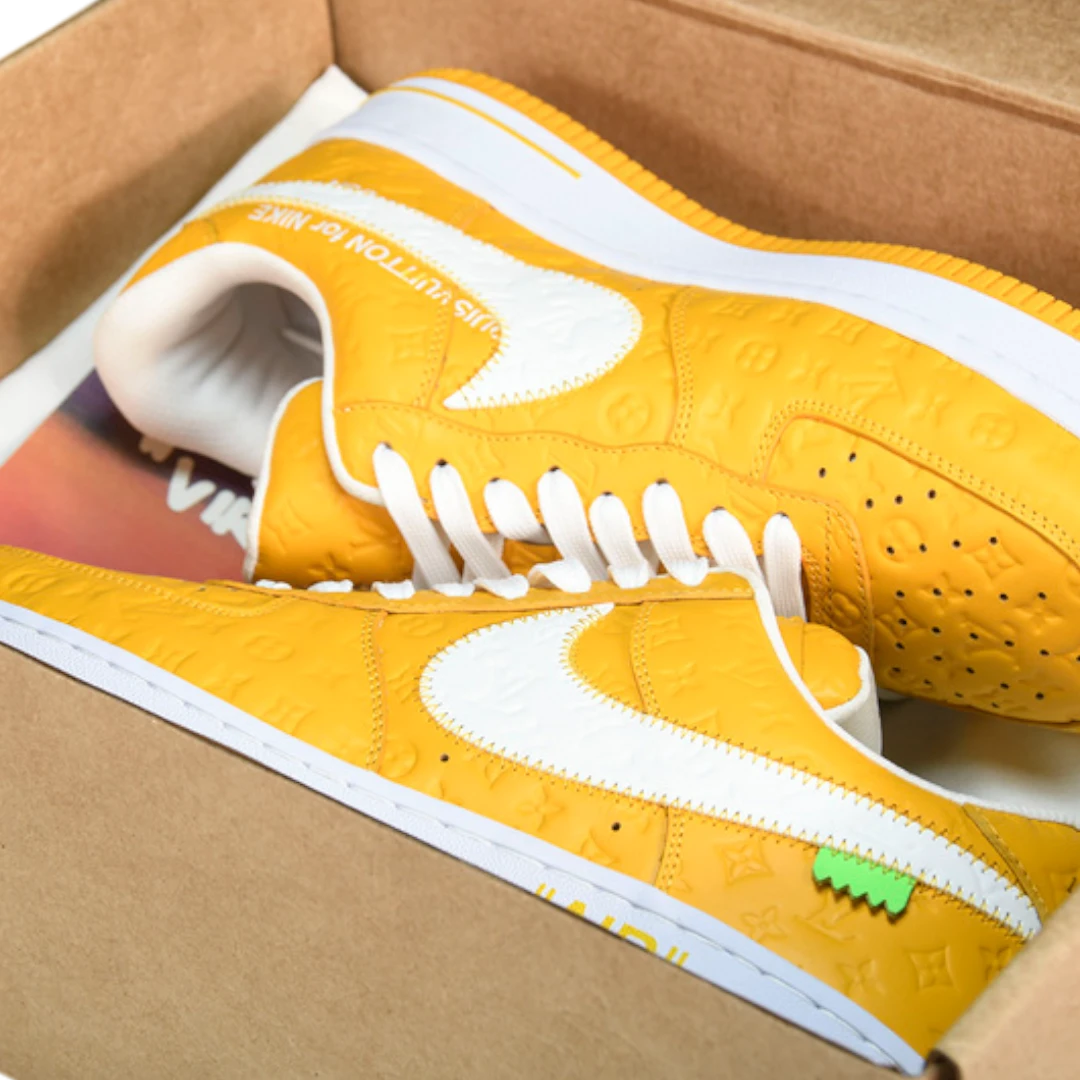 Louis Vuittоп x AF1 By Virgil Abloh 'White Yellow'