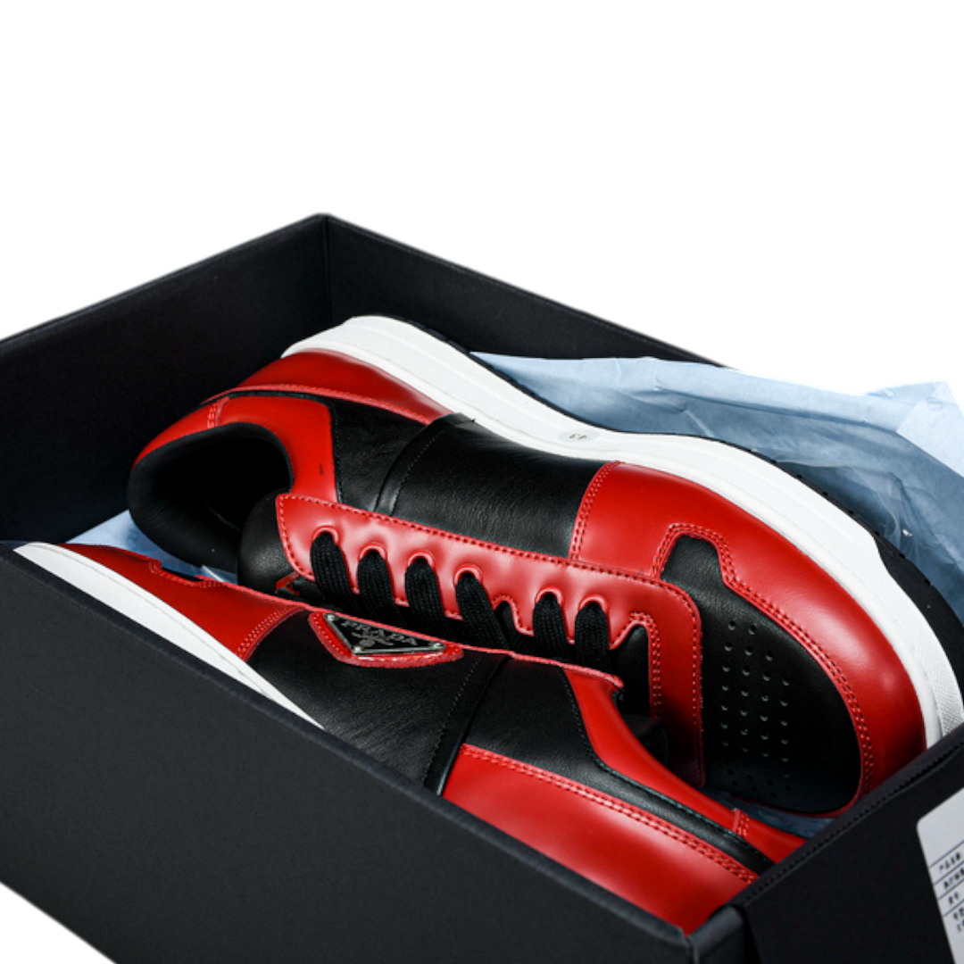 Prada Downtown Sneaker 'Black Red'