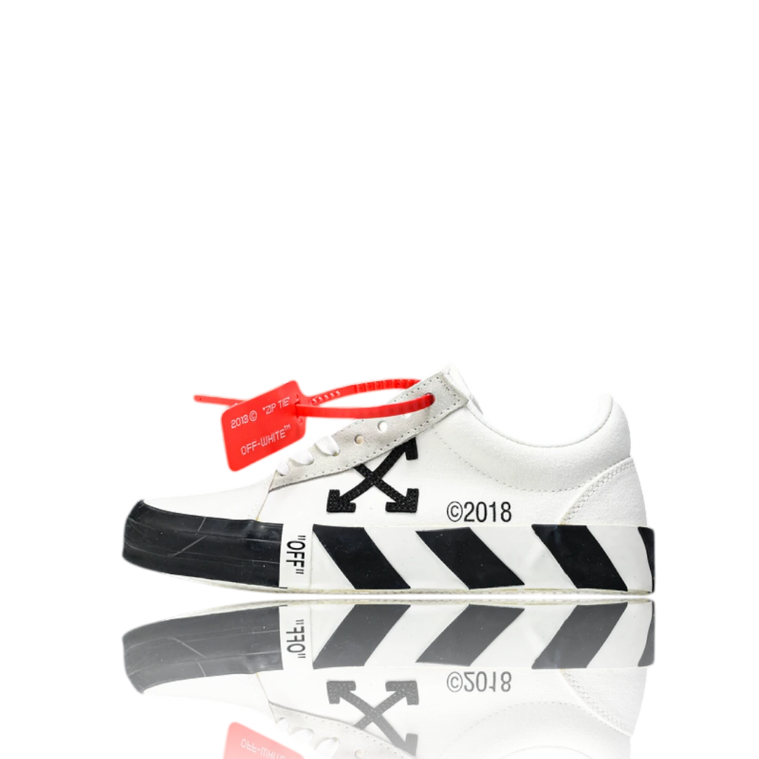 Off-White Vulc Low 'White' (‘C 2018)  Old Stripes