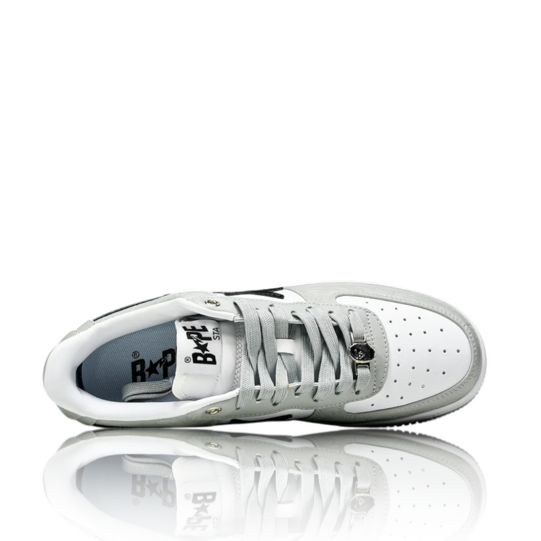 A Bathing Ape Bapesta 'White Grey'