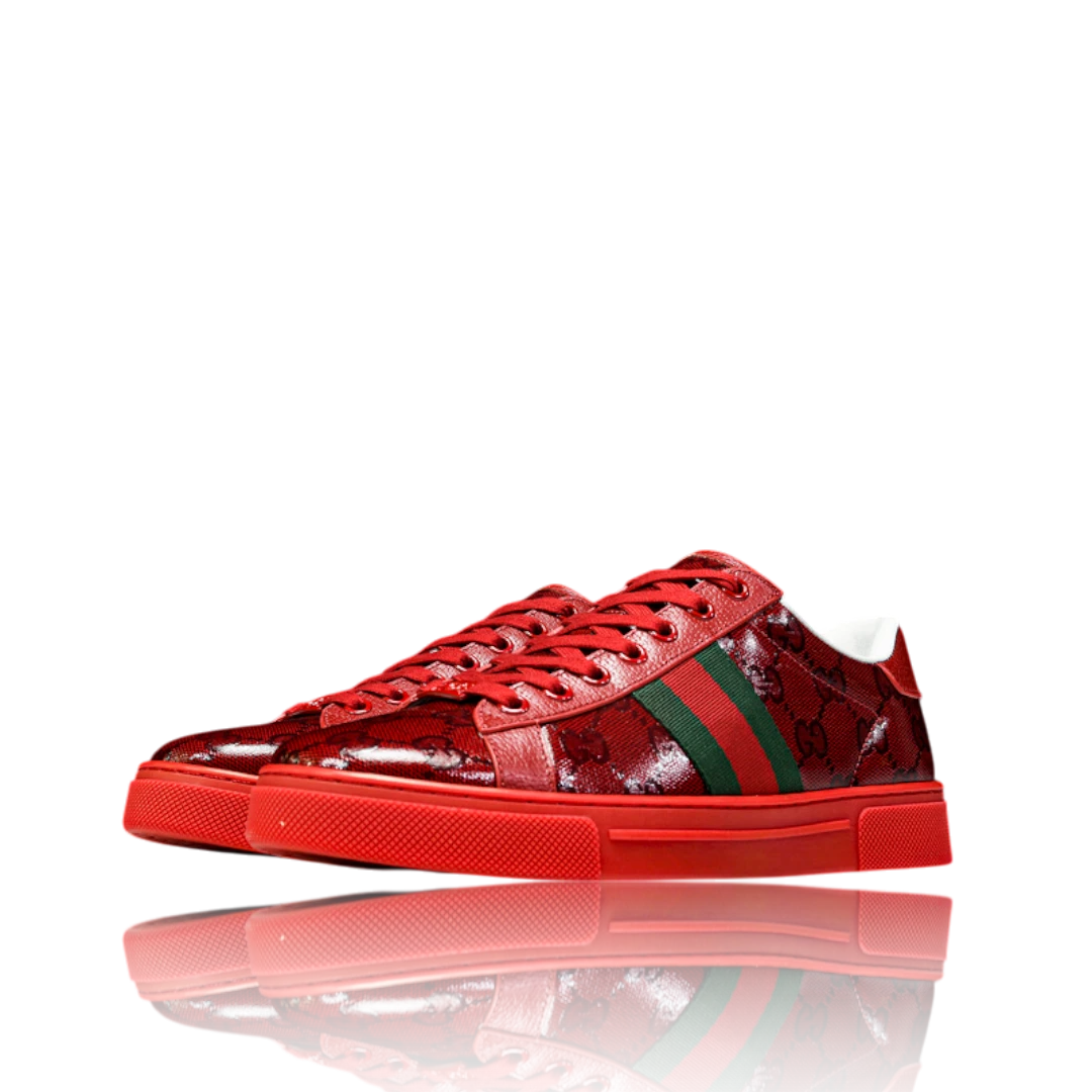 Guссi Ace Web 'Red Monogram'