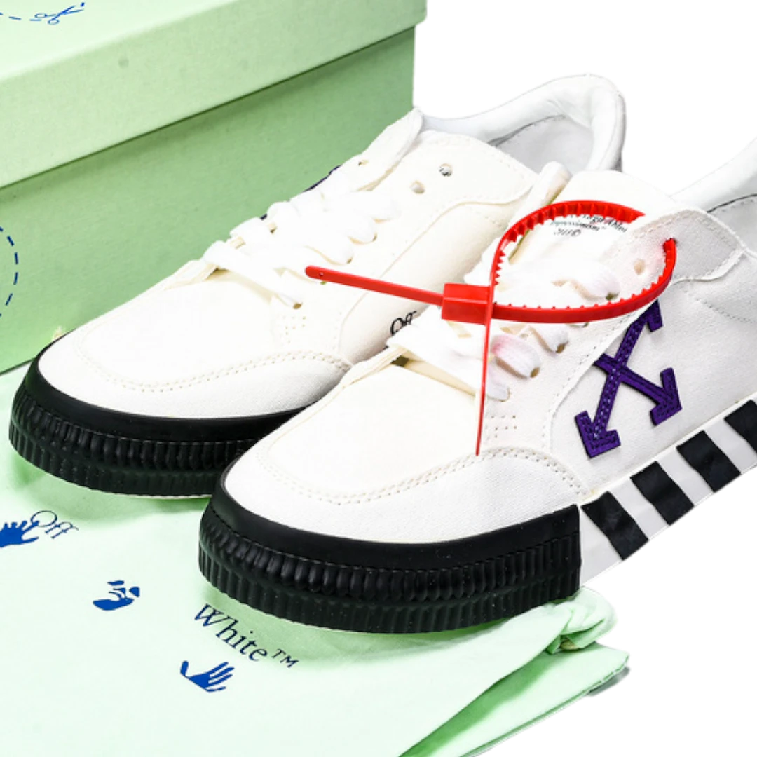 Off-White Vulc Low 'White Purple Arrow'