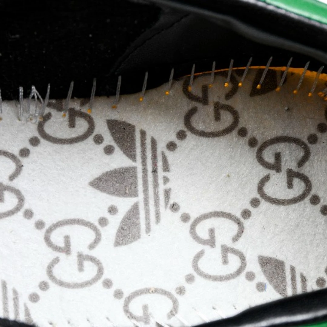 Guссi x Gazelle 'Yellow Velvet Green'