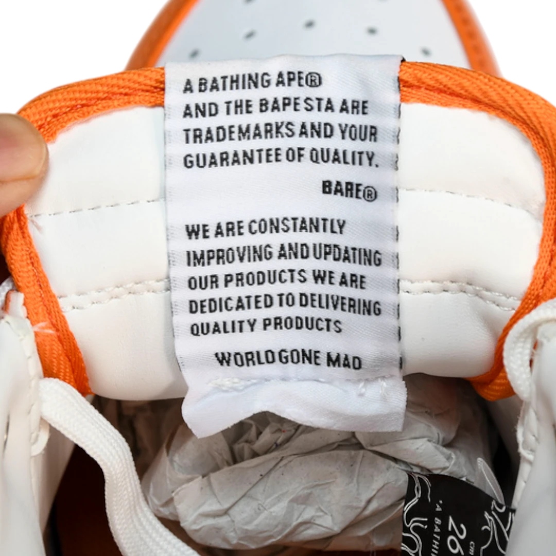 A Bathing Ape Bapesta 'Orange'