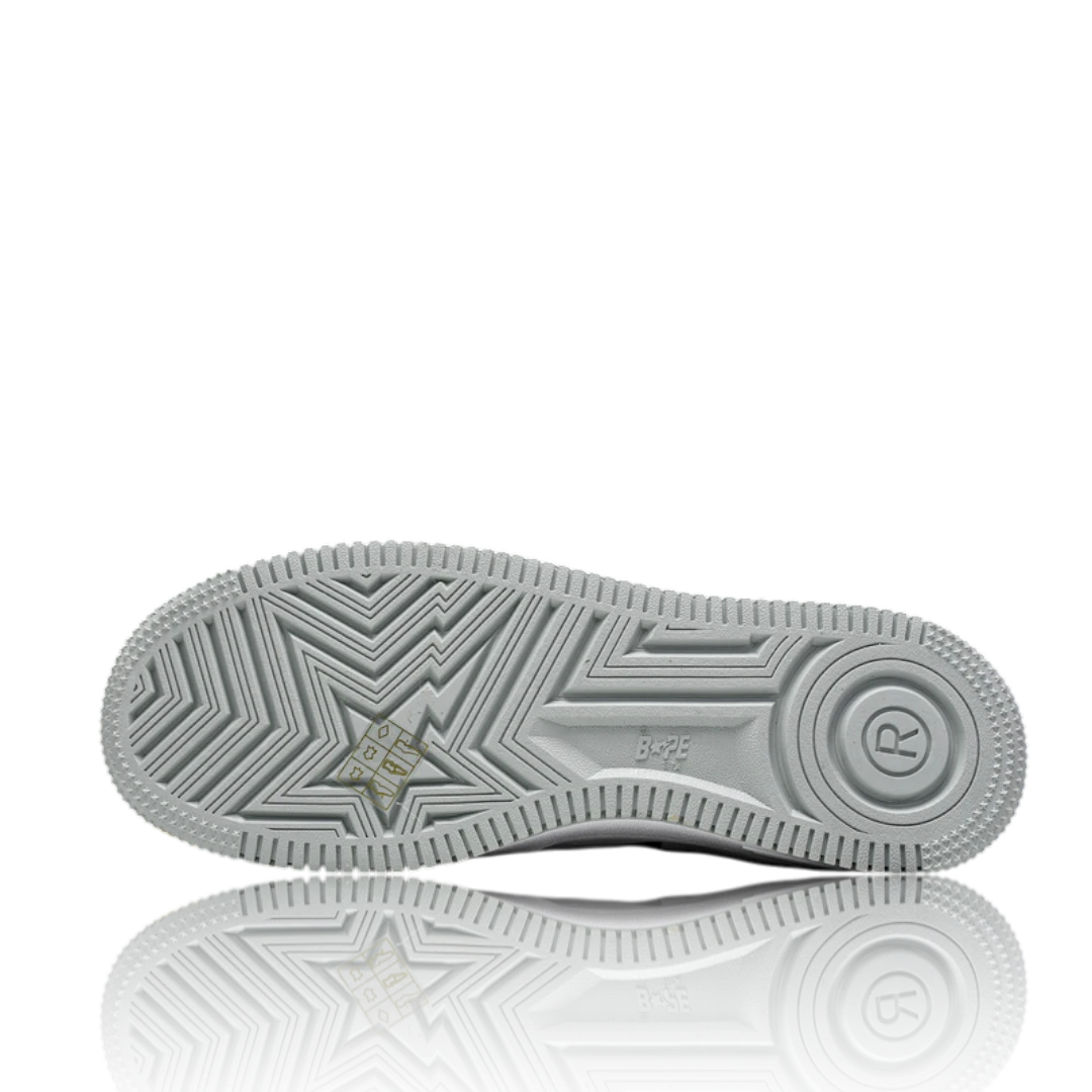 A Bathing Ape Bapesta 'White Grey'