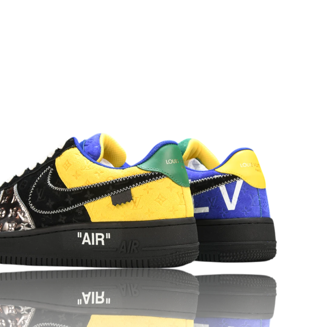 Louis Vuittоп x AF1 By Virgil Abloh ‘Black Metallic Silver’