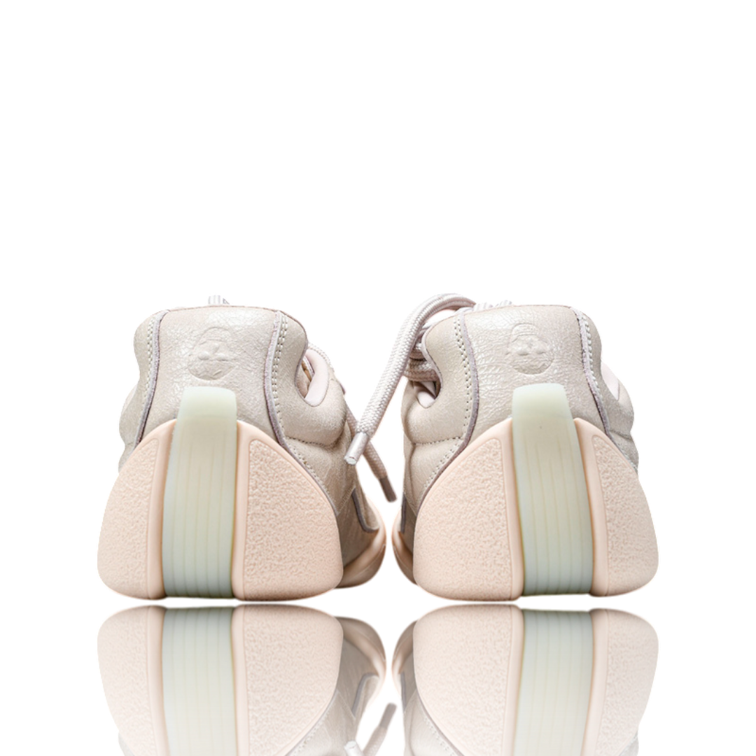 McQueen Trainers Flexion Crackled Leather 'Pink'