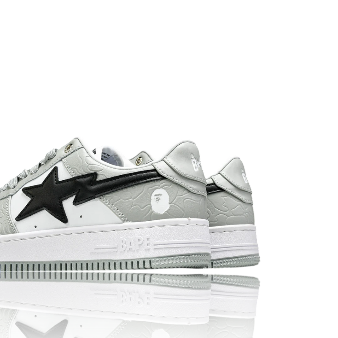 A Bathing Ape Bapesta 'White Grey'