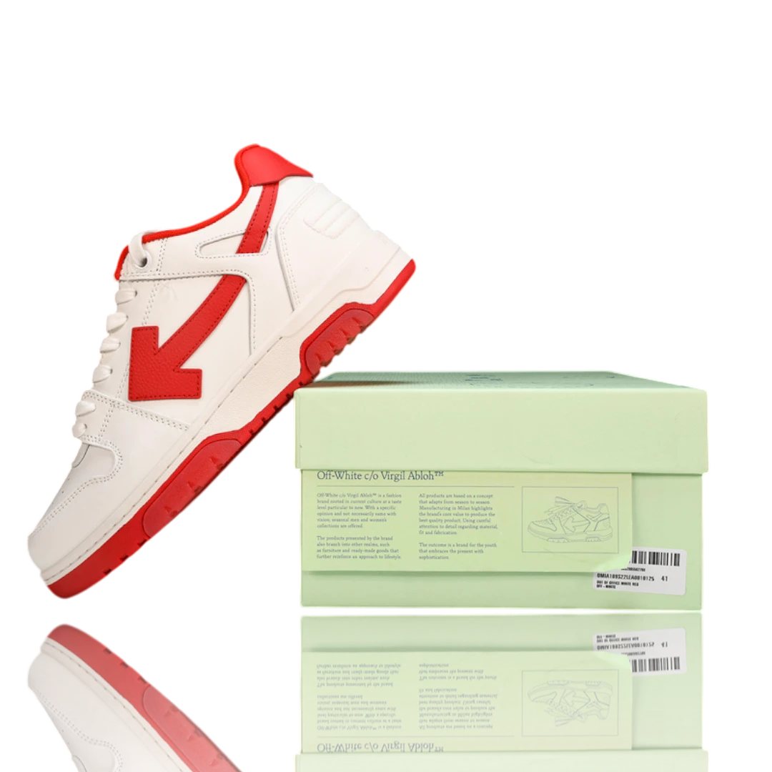 Off-White Out Of Office Low Top 'Red White'