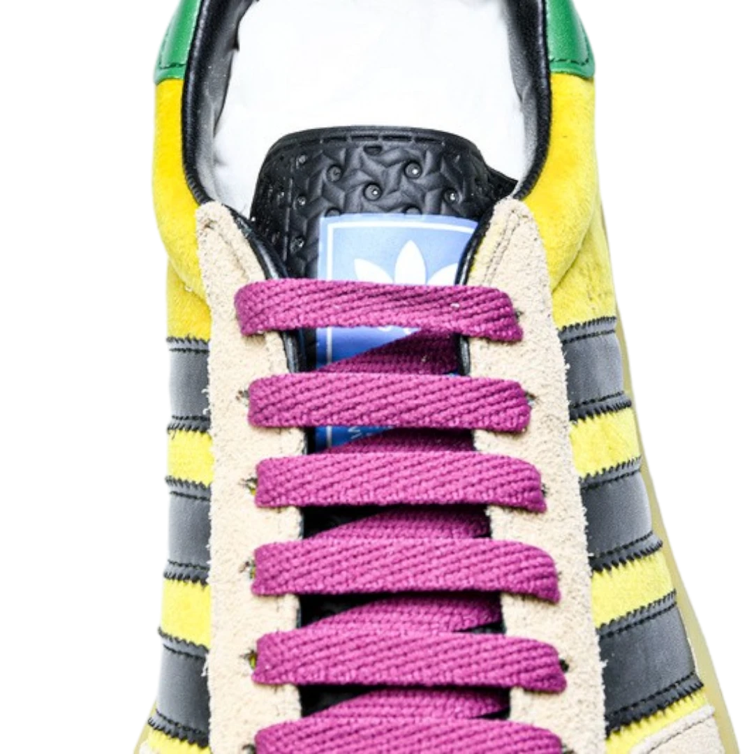 Guссi x Gazelle 'Yellow Velvet Green'