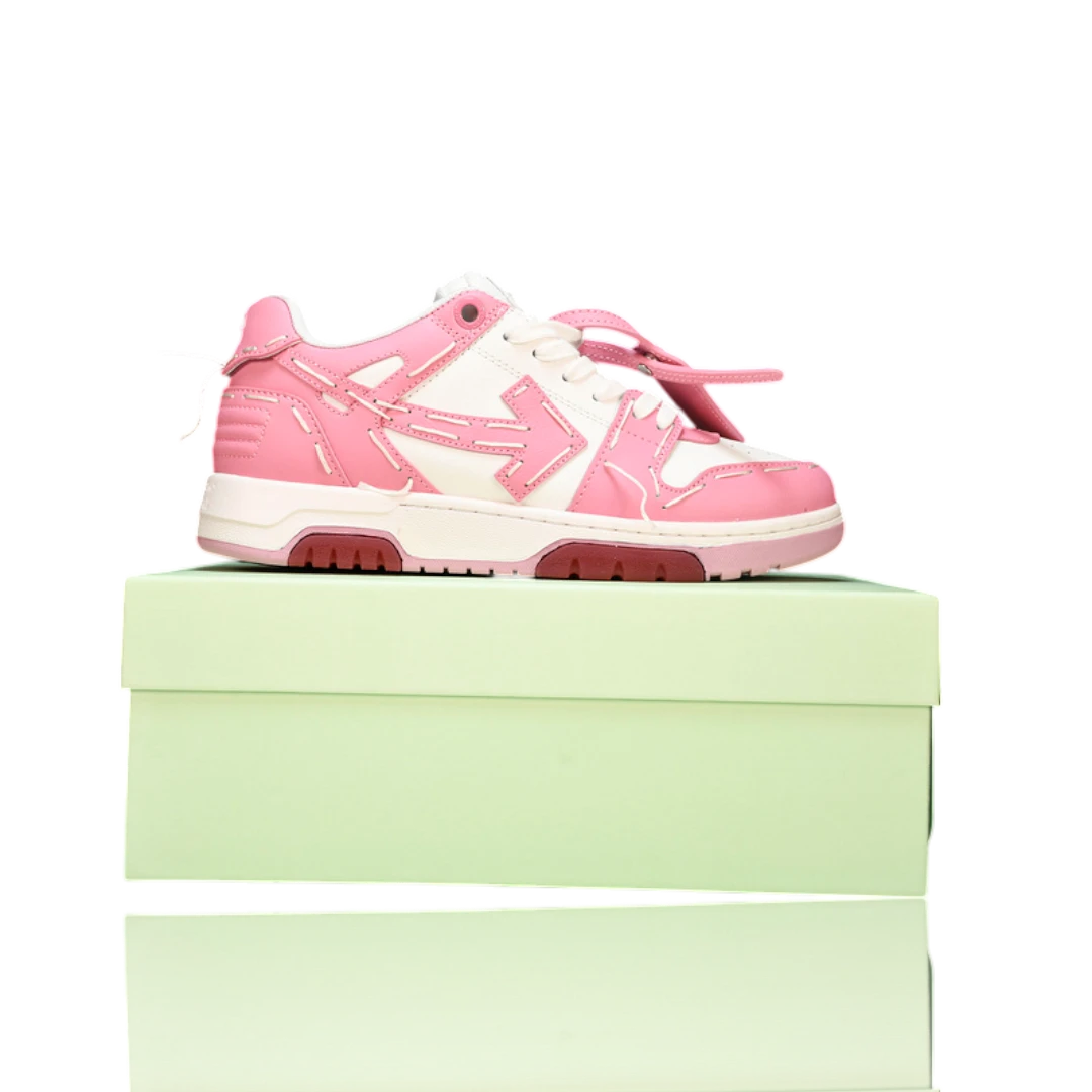 Off-White Out Of Office Low Top - Sartorial Stitch 'White Pink'