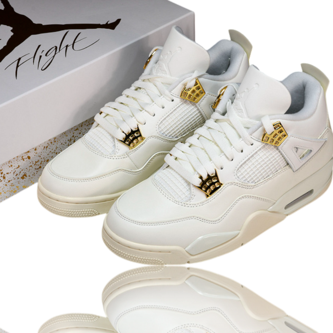 AJ4 Retro 'Metallic Gold'