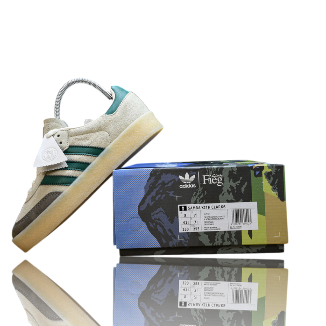 AD x Clarks '8th Street Samba' By Ronny Fieg 'White Green'