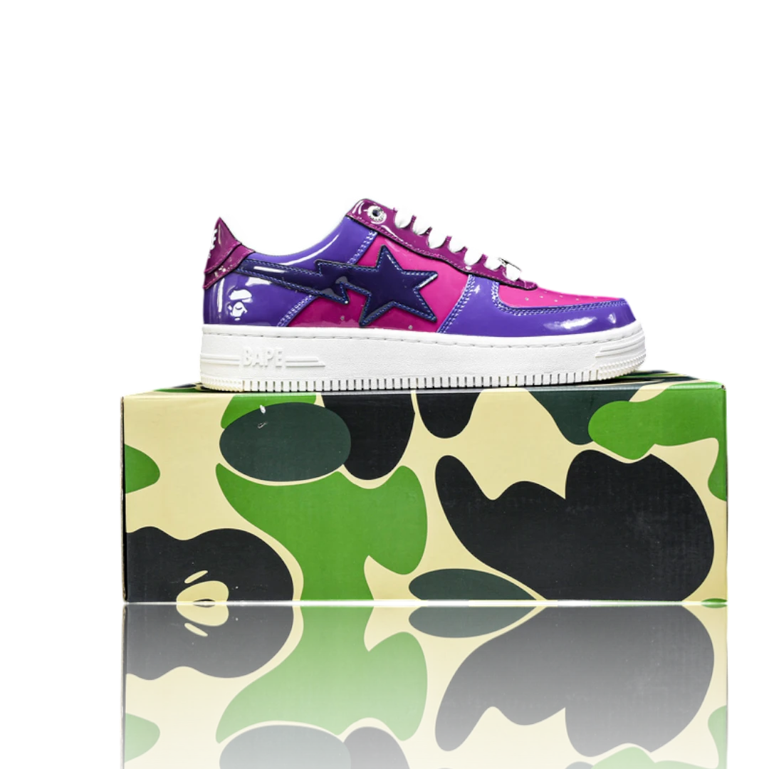 A Bathing Ape Bapesta Color Camo Combo 'Purple'