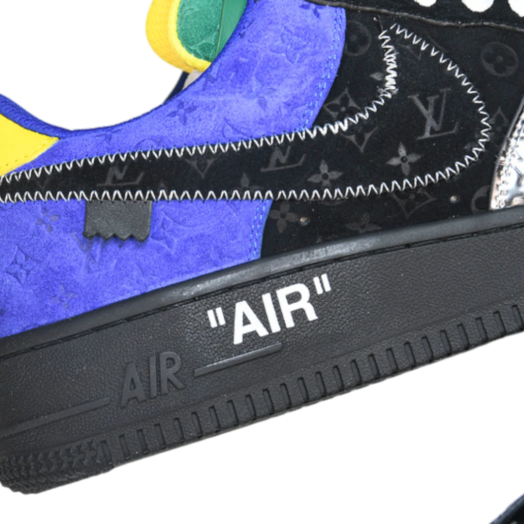 Louis Vuittоп x AF1 By Virgil Abloh ‘Black Metallic Silver’