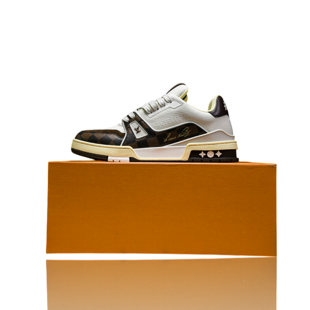 Louis Vuittоп Trainer Low By Tyler, The Creator 'White Mocha Damier'