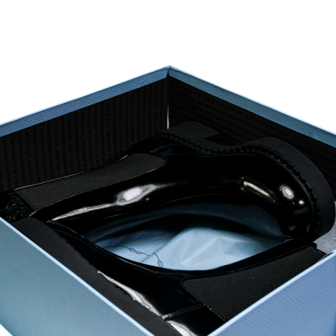 Prada Brushed Chelsea Boots 'Black'