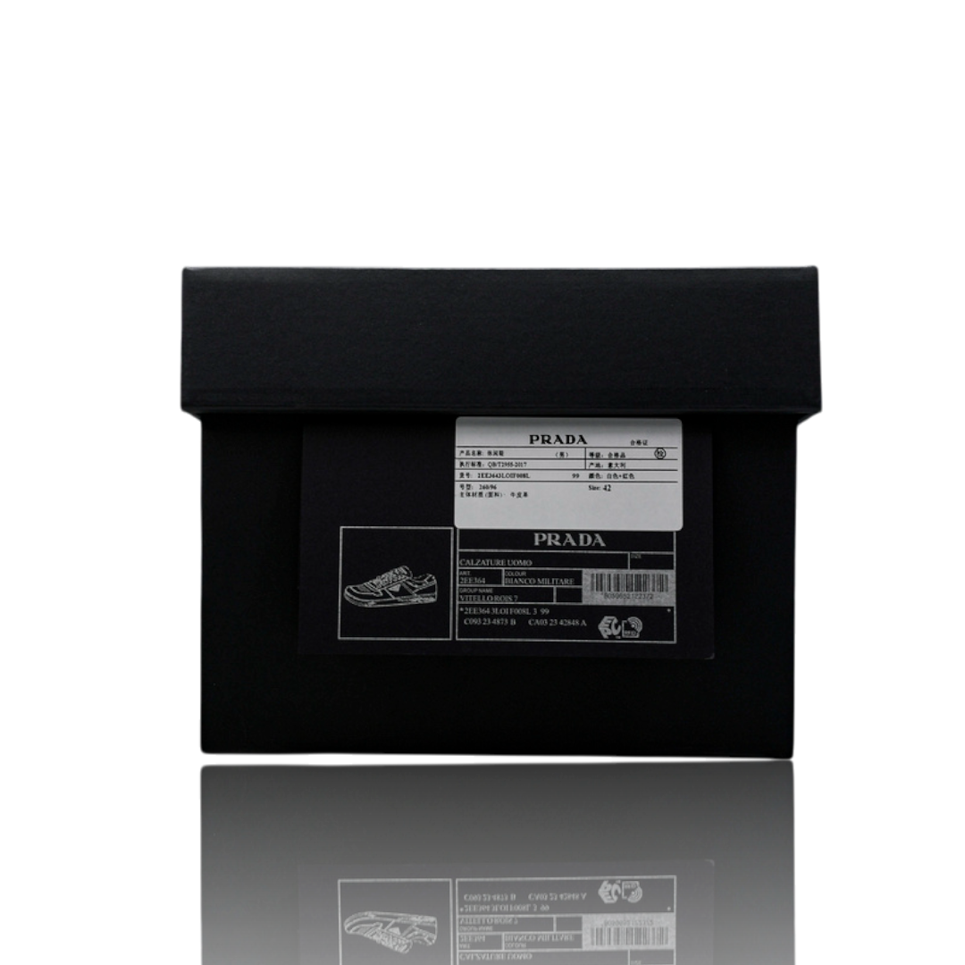 Prada Downtown Sneaker 'White Lacquer Red'